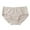 Grey, variant on JIKNTTR Women Underpants Fashion Pure Cotton Solid Color Trendy Dailywear Comfy Lightweight Briefs No Show Breathable Stretch Panties