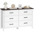 thumbnail image 1 of HOMCOM Commode pour Chambre avec 6 Tiroirs pour Salon, Garde-Robe, Buanderie, 1 of 10