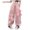 Pink, variant on CAICJ98 Girls Bow Wide Leg Cargo Pants with Pocket Elastic Waist Hip Hop Cargo Pants Teen Girls (Pink,7-8 Years)