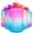 QFA8 Pink/Blue Gradient, variant on 1 Gallon Water Bottle - with Straw & Motivational Time Marker Leak-Proof BPA Free Reusable Gym Sports Outdoor Large(128OZ/73OZ) Capacity Water Jug