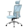thumbnail image 2 of SIHOO M18 Office Chair, Mesh Computer Ergonomic Chair with Adjustable Lumbar Support, High Back Chair for Big and Tall, Blue, 2 of 9