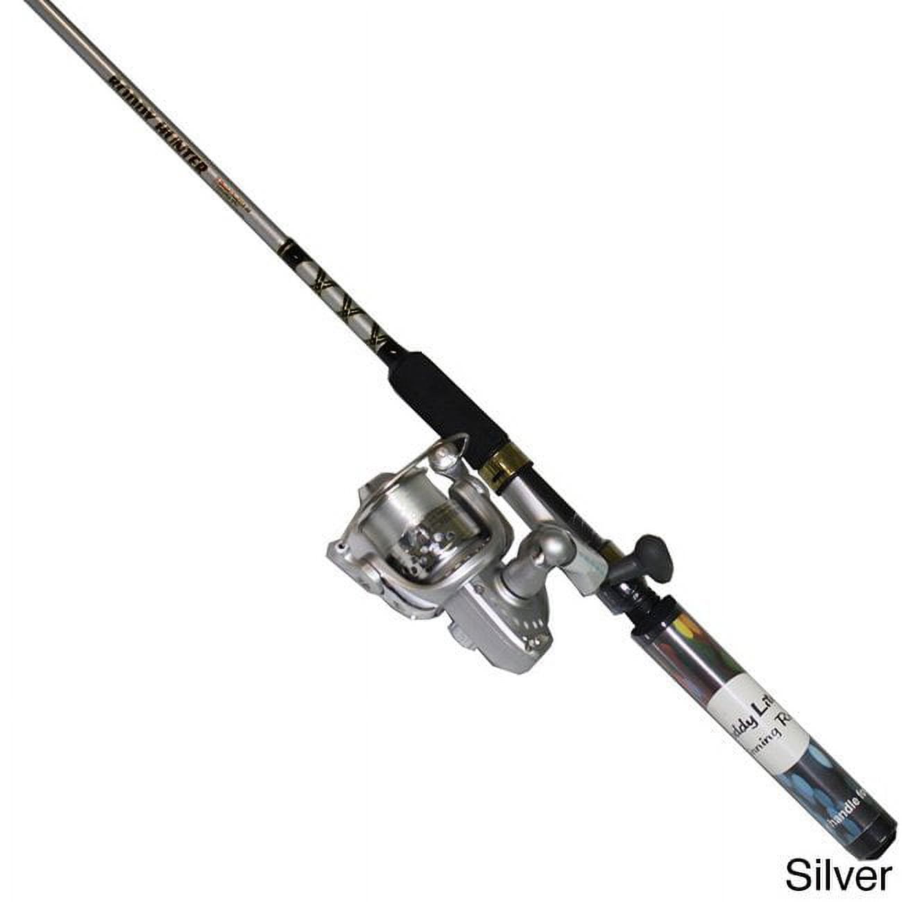 A FOX ULTRA LITE JIGMASTER TWO PIECE FISHING ROD AND ROD BAG