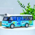 thumbnail image 2 of EASTIN School Bus Model with Light & Openable Door Musical Simulation Vehicle Model Inertial Sliding Toy Car Gift for Kids New, 2 of 9
