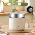 thumbnail image 6 of FAMKIT  Electric Hot Pot, 1.8L Non-Stick Electric Cooker Steamer, Multifunction Rapid Mini Cooker Dual Power Control Adjustable Temperature, for Rice, Egg, Noodle, Oatmeal, Soup, Boil, 6 of 8