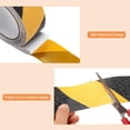 thumbnail image 3 of Cinta antideslizante de 1 pulgada x 16.5 pies, cinta de malla antideslizante con respaldo autoadhesivo para escalones, negro/amarillo, 3 of 5