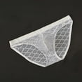 thumbnail image 2 of SGFCWSX Men's Sheer Mesh Lace Briefs** White XXXL, 2 of 6