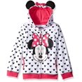 thumbnail image 1 of Sudadera con Capucha Blanca para Niñas Disney Minnie con Orejas y Lazo, Talla M, 1 of 1