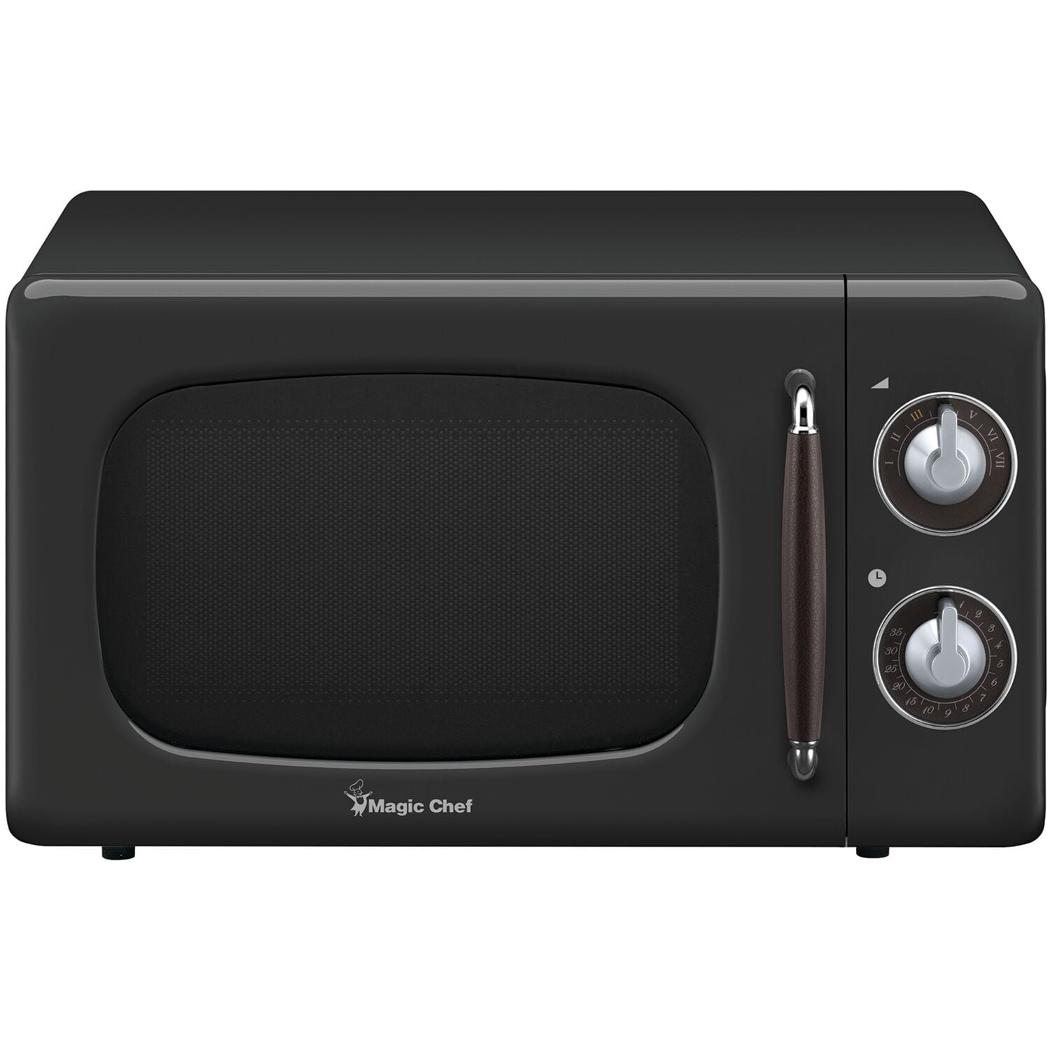 Magic Chef 0.7-Cu. Ft. 700W Retro Countertop Microwave Oven in Black