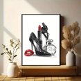 thumbnail image 6 of Qisvanset Fashion Red Lips High Heel Perfume Canvas Print 15.75x11.81 Inches, 6 of 8