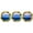 Gold, variant on VWAQ Wall Portholes - Cruise Ship Window Decals, Ocean View Decor - VWAQ-SPW9 (14" Diameter, Silver)