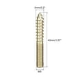 thumbnail image 2 of M5x40mm Hanger Bolts, 20 Pack Double Ended Thread Dowel Screws for Wood Furniture, 2 of 5