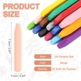 thumbnail image 2 of Uxcell 25 Pack Oil Pastels Set,  Soft Oil Colored Drawing Pastels Chalk Vibrant Color for Artists Art Supplies for Beginners Teachers, Beige, 2 of 6