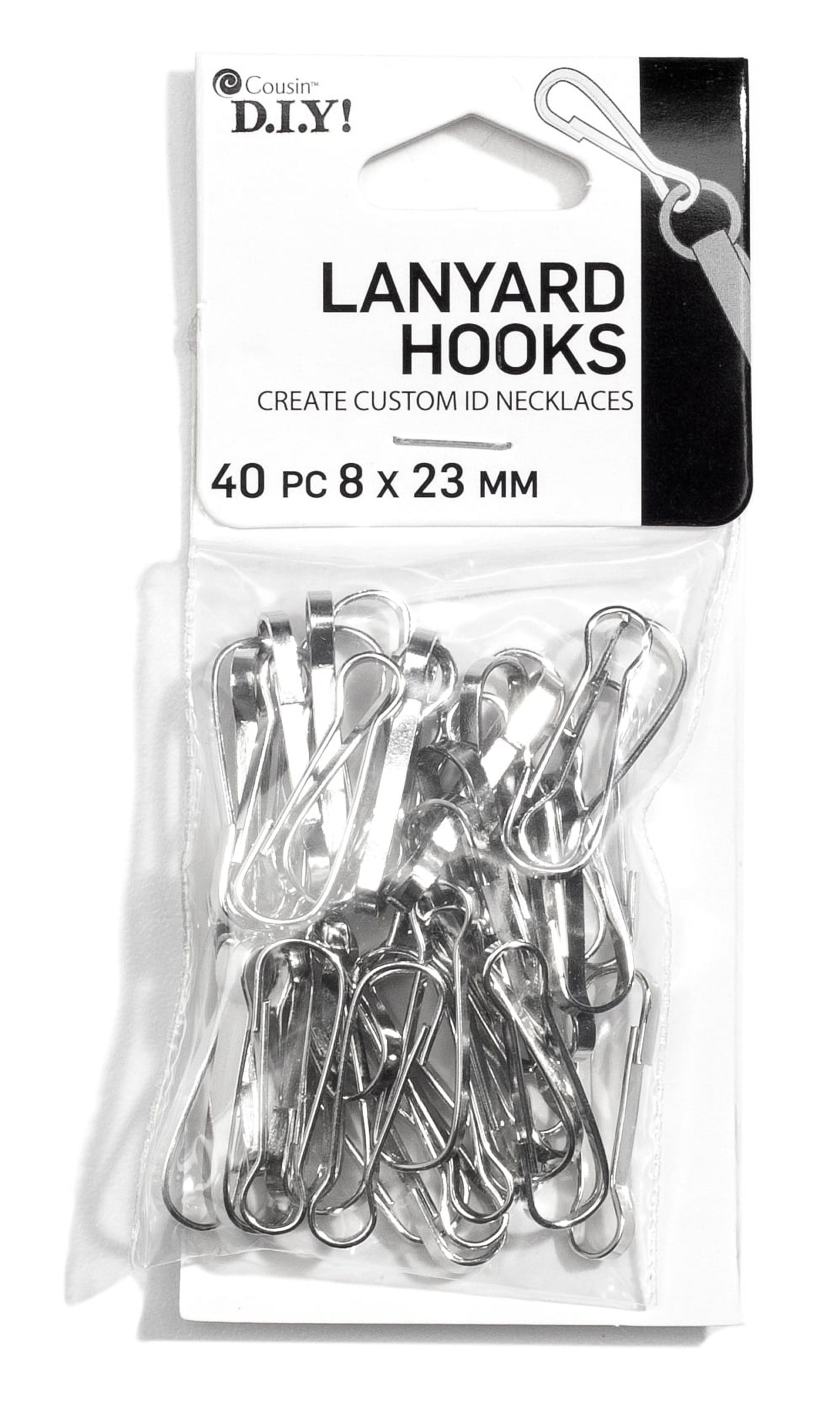 17x6.6mm Steel Silver Lanyard Hooks
