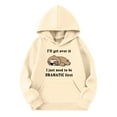 thumbnail image 3 of SonxaHe Toddler Girl' Hooded Sweatshirt Animal Prints Long Sleeve Hoodies Child Soft Fleece Lined Outdoor Comfy Hoodies Beige,Sized 3-4, 3 of 3