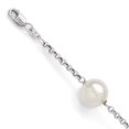 thumbnail image 3 of Sterling S Majestik Rh-pl 10-11mm Wht Imitat Shell Pearl 4 Station Bracelet 7.5 Inch "Bracelets, 3 of 5