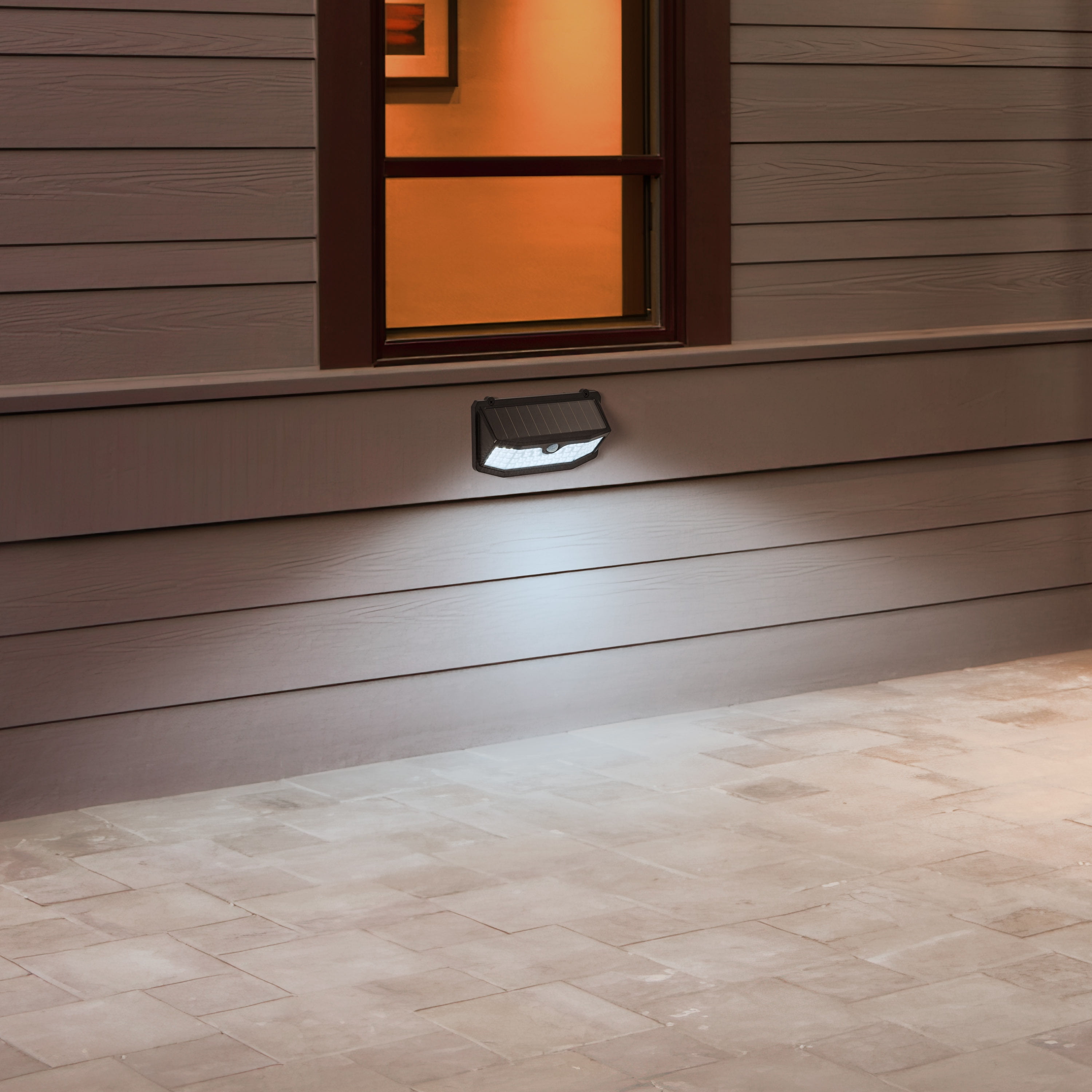 (2 pack) Hyper Tough Pathway & Security Light, Dusk to Dawn, Motion Sensor, Black, 120 Degree, 800 Lumens, Solar
