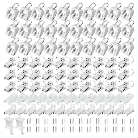 SPRING Curtain Track Fittings Set Curtain Track Accessories with Curtain Track Rollers