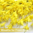 thumbnail image 6 of Large Summer Fall Wreaths for Front Door 26 Inch Fall Summer Door Wreath Autumn Wreaths for Front Door Wild Floral Wreath for Farmhouse Porch Wall Wedding Living Room Home Decor Aesthetic(Yellow), 6 of 17