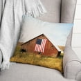 thumbnail image 3 of Creative Products Patriotic Barn Painting 18x18 Spun Poly Pillow, 3 of 3