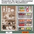 thumbnail image 2 of YekouMax Fridge Drawer Organizer, Refrigerator Organizer Bins, Pull Out with Handle, Fridge Shelf Holder Storage Box, Clear Container for Food, Drinks, Fit for Fridge Shelf Under 0.6", 2 of 8