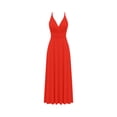 thumbnail image 4 of Warop Women's Backless Halter Neck Maxi Dress Sleeveless Tie Flowy Beach Vacation Dress Summer Trendy Solid Color Clothes, 4 of 9