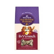 Wellness Old Mother Hubbard Liv'R'Crunch Dog Biscuits, Natural, Training Treats, Chicken Liver, Oats, Apples, Carrots, & Eggs Flavor, Mini Size, (20 Ounce Bag)