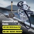 thumbnail image 3 of Carburador con tanque de combustible y válvula Petcock para Honda TRX 250, 3 of 7