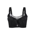 thumbnail image 1 of INSPIRE CHIC Women's Lace Front Full Coverage Push up Underwire Cami Bra Black 46 Fit 44C/D, 1 of 6
