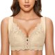 thumbnail image 1 of Gibobby Brasier Mujer Push Up Sujetador sin de para mujer, sujetador francés con cierre frontal para mujer, sujetador sin forro sin costuras para busto grande(Beige,85BC), 1 of 4