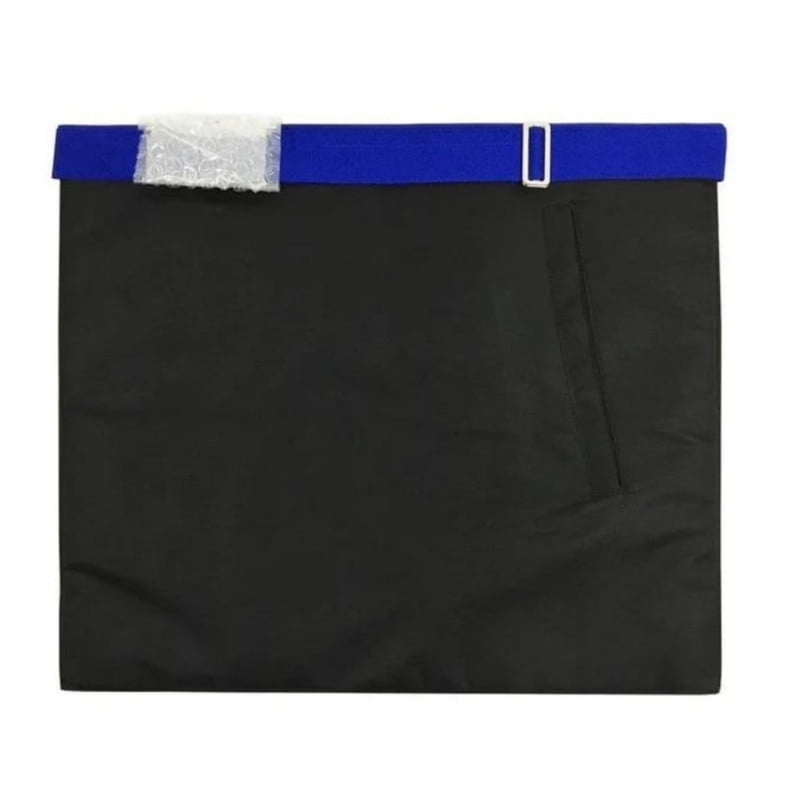 Master Mason Blue Lodge Apron - White & Blue Machine Embroidery - Elegant Masonic Regalia for Lodge Meetings