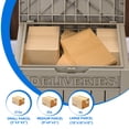thumbnail image 3 of Dextrus 51 Gallon Outdoor Garden Resin Storage Deck Box with Lockable Secure Waterproof Light Brown, 3 of 6