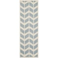 thumbnail image 2 of SAFAVIEH Chatham Easton Geometric Wool Runner Rug, Blue/Ivory, 2'3" x 7', 2 of 7
