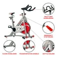 thumbnail image 5 of Sunny Health & Fitness Stationary Belt Drive Pro Indoor Cycling Exercise Bike w/ 40lb Flywheel for Home Cardio, SF-B901B, 5 of 8