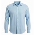 thumbnail image 5 of Business Casual Work Shirts for Men Lightweight Breathable Long Sleeve Textured Button Down Collared Dress Shirt, 5 of 5