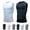 Blue-black+blue-white, variant on North Alpine Men’s Compression Vest, Sleeveless Compression Shirt for Gym, Running & Daily Wear, Breathable Muscle Support Undershirt