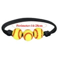 thumbnail image 2 of SUSHANG 2PC Baseball Bracelet 2PCs Softball Bracelet Party Favors Yellow Softball Beads Friendship Bracelets Beaded Bracelet Softball Gifts for Girls Boy Teens Sport Birthday Party Softball Favors, 2 of 6