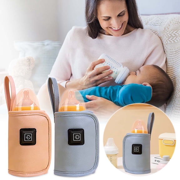 Vacemry Under $5 USB Baby Bottle Warmer Cover, Portable Insulation Heating Sleeve, Milk Temperature Maintenance System, Travel Feeding Accessory Solution