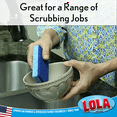 thumbnail image 2 of LOLA Natural Cellulose Scrub Sponges, 24 Pack, All Purpose Scrubber Sponge, Made of Cellulose, Sustainable, Dishwasher Safe, Non-Stick, 2 of 7