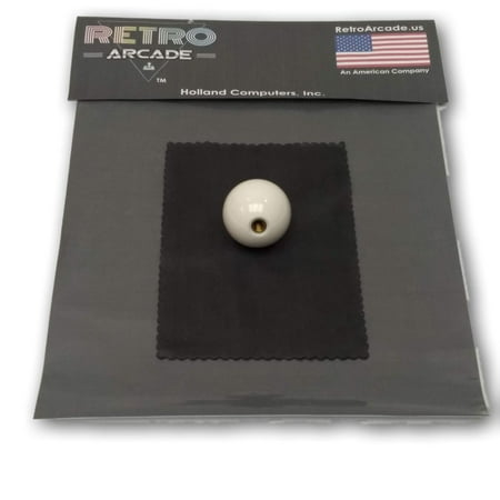 Classic Arcade Joystick Ball Top - WHITE, by RetroArcade.us