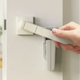 thumbnail image 7 of SUSWIM 2-Pack Child Proof Adhesive Safety Lever Handle Lock for Bathroom, White, 7 of 7