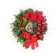 thumbnail image 4 of Corona navideña, decoración navideña, corona de bolas navideñas artificiales para la puerta de entrada (tienda) Rojo 30cmx30cmx8cm, 4 of 9