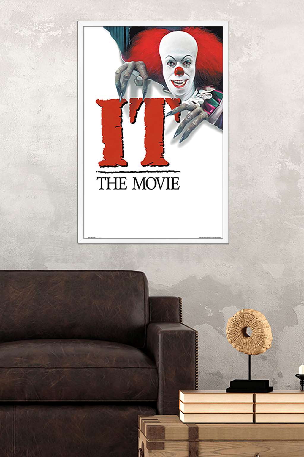 IT - 1990 One Sheet Wall Poster, 22.375" x 34", Framed