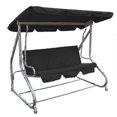 thumbnail image 2 of Porch Swing Cushion Replacement Cover Black Swing Seat Cushion Cover, 2 of 5