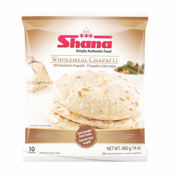 Wholemeal Chapati, 400g, 10 in pack