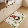 thumbnail image 3 of Entryway Rug 2'x3', Gnomes Sunflowers Kitchen Runner Rugs Non-Slip Carpet Mats, Fantasy Daisy Floral Bee Natural Rustic Bedside Rugs Runners Washable Floor Carpet for Bathroom Laundry Room, 3 of 6