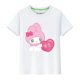 thumbnail image 1 of Sanrioed-Camiseta de manga corta de algodón puro para padres e hijos, traje de pareja de Hello Kitty Kuromi, Color de alta calidad, regalo Kawaii, 1 of 4