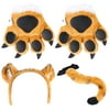 NUOLUX 1 Set of Cartoon Animals Prop Suit Animals Tail Glove Head Band Decoration