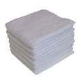 Bulk Super Soft Pacific Linens 100 Cotton Washcloths, White 12 Pack, 12 x 12 inch Face Towels