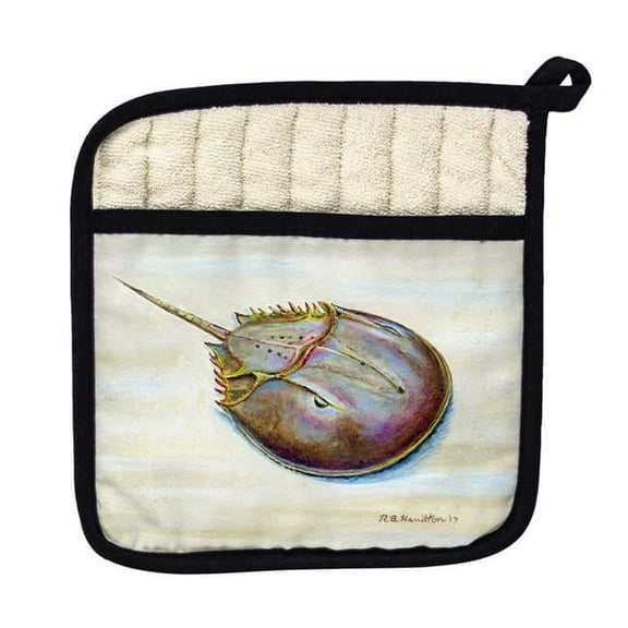 Betsy Drake PT665 Horseshoe Crab Pot Holder