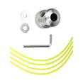 thumbnail image 3 of Grass Trimmer Head with 4 Mower Rope Grass Cutter Accessories for Home Garden Farm Convenient to Change Replaces Replacement Parts Compact, 3 of 10